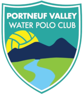 portneuf water polo logo white text